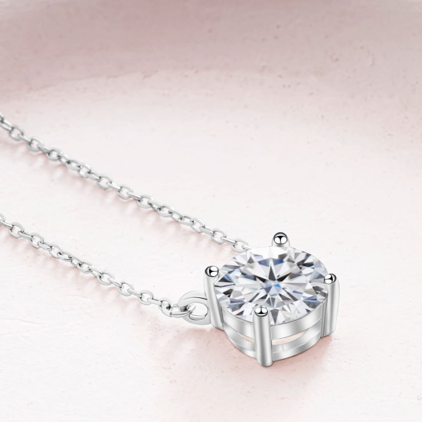 Moissanite Solitaire Pendant
