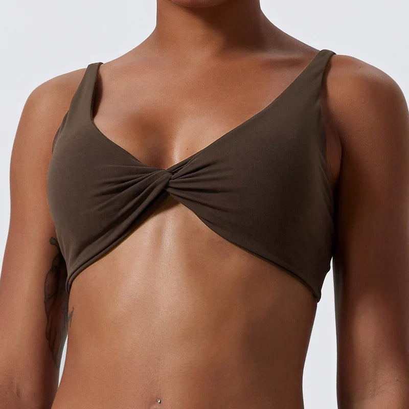 Front Twist Sports Bra