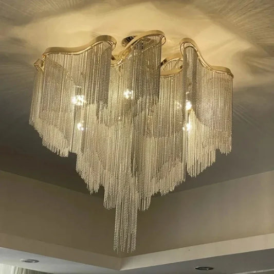 Dripping Chain Chandelier