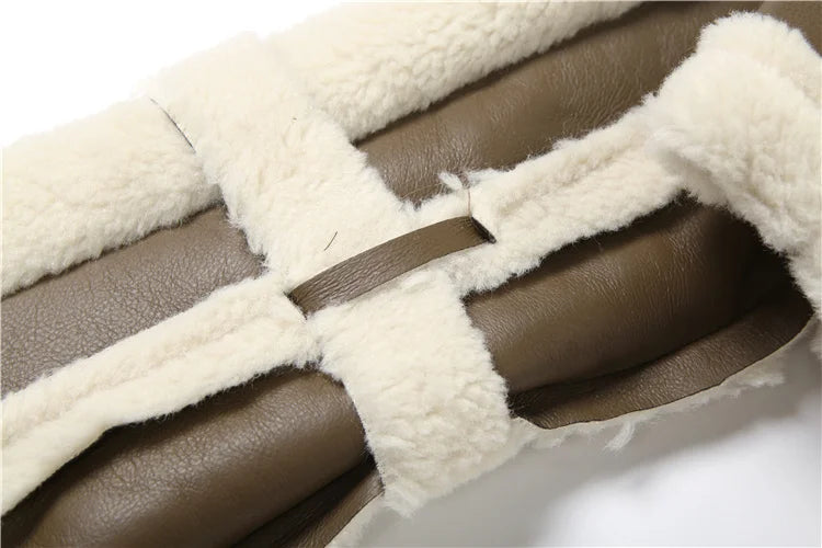 Furry Patchwork Crop Jacket