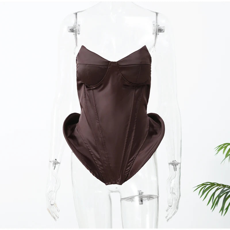 Silk Corset Top