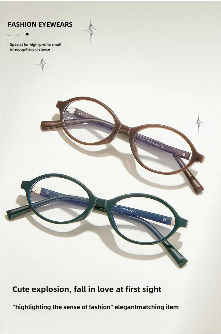 Retro Anti Blue Ray Photochromic Myopia Glasses