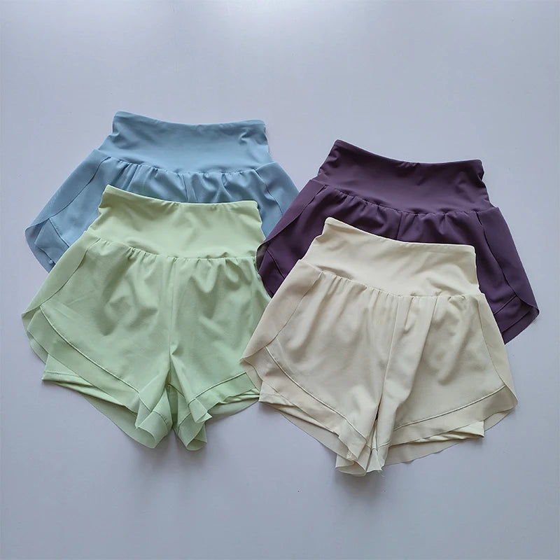 High-Waisted Sports Shorts