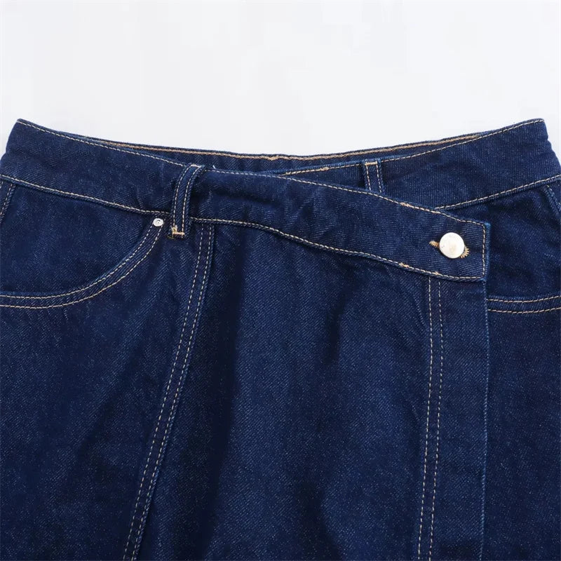 Denim Crop and Skort set