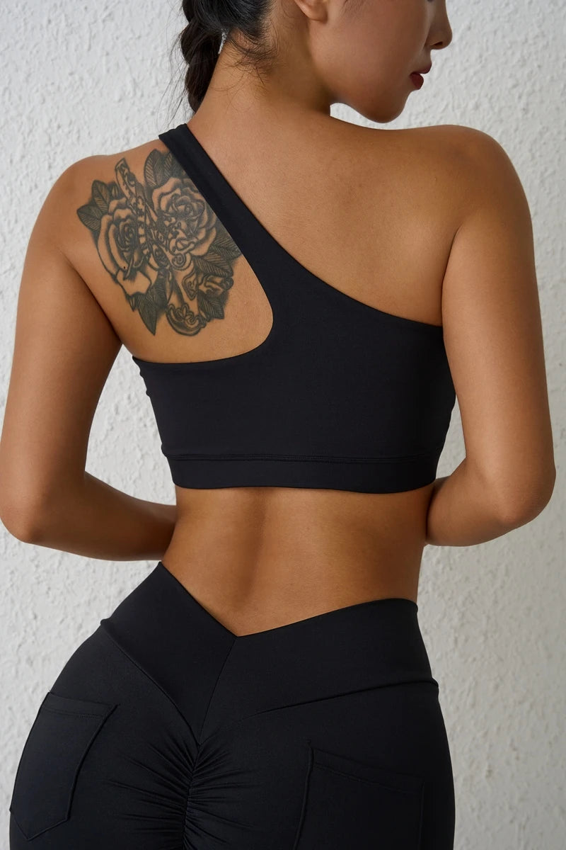 One-Shoulder Sports Bra