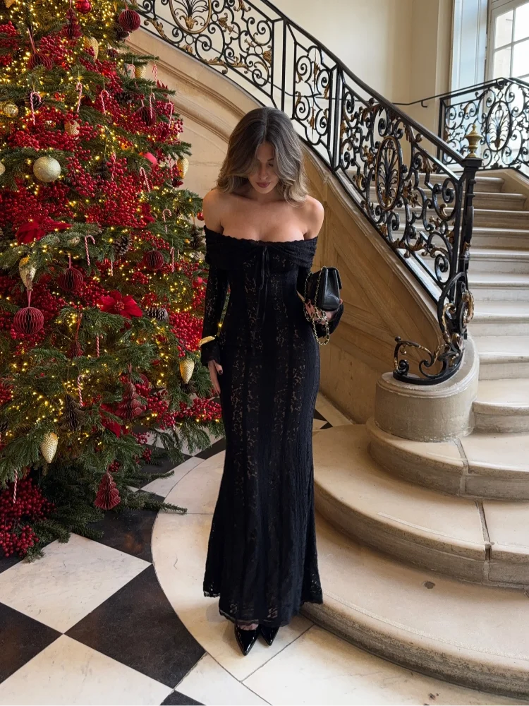 Lace Long Sleeve Maxi Dress or Mini
