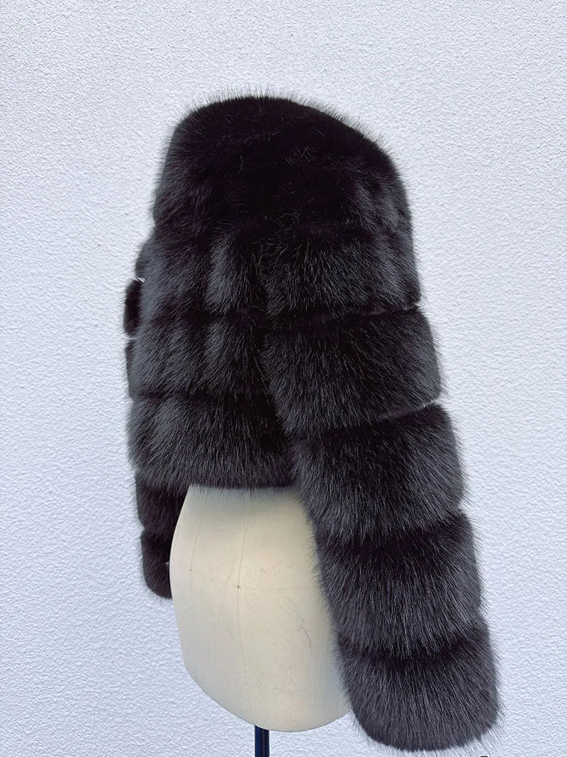 Cropped Faux Fur Coat