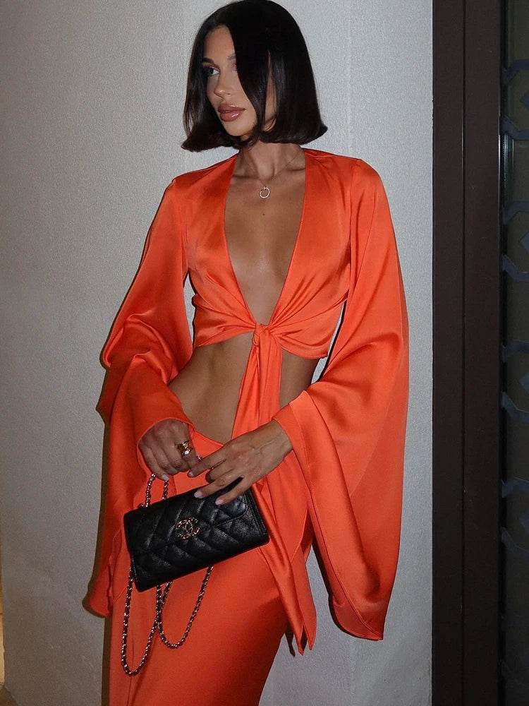 Silk Skirt set