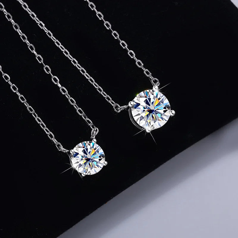 Moissanite Solitaire Pendant
