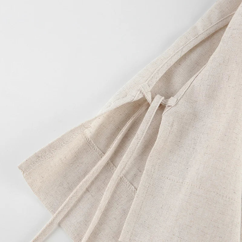 Linen Crop & Pants Set