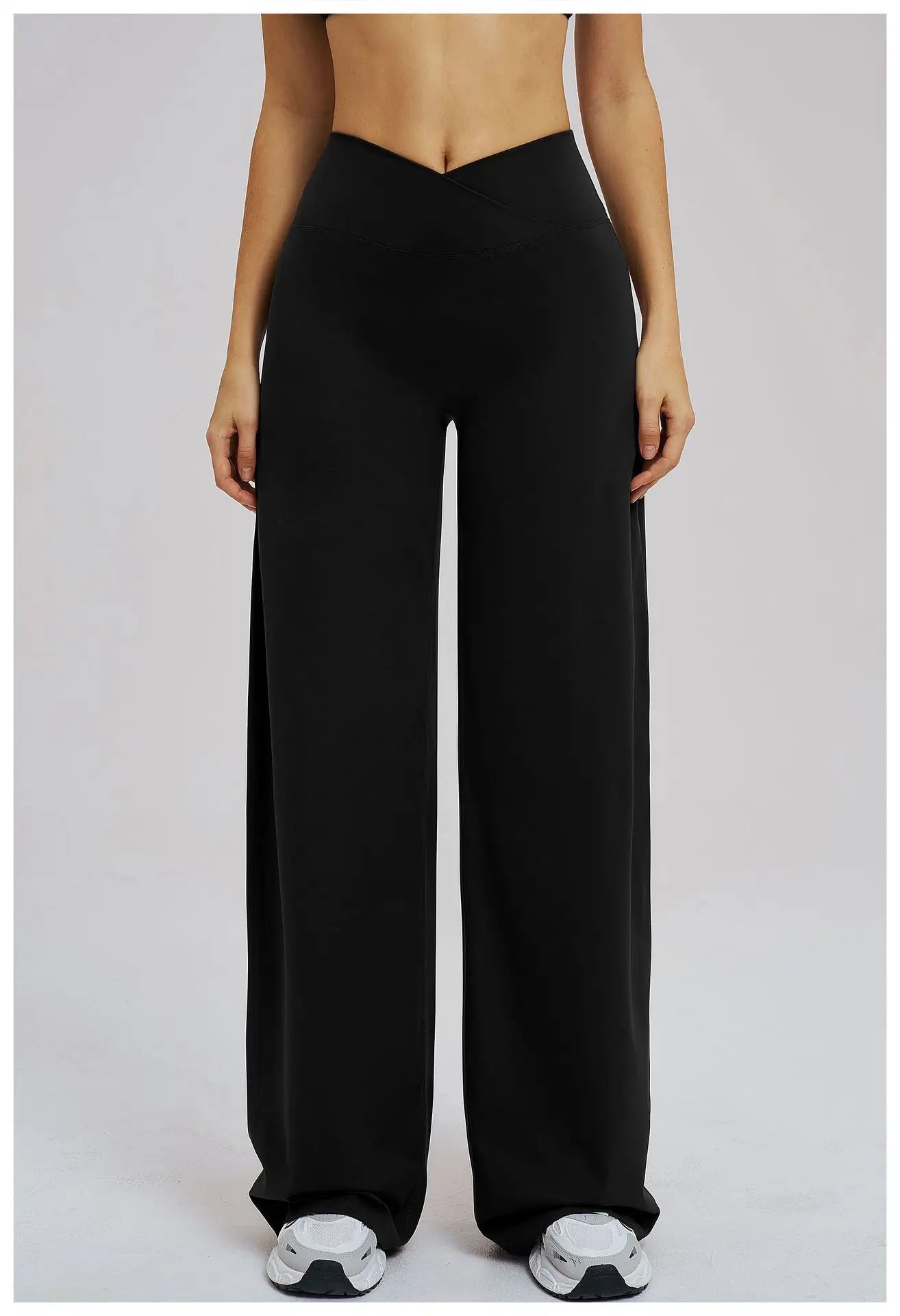 Wide Leg Crossed Waist Yoga Pants