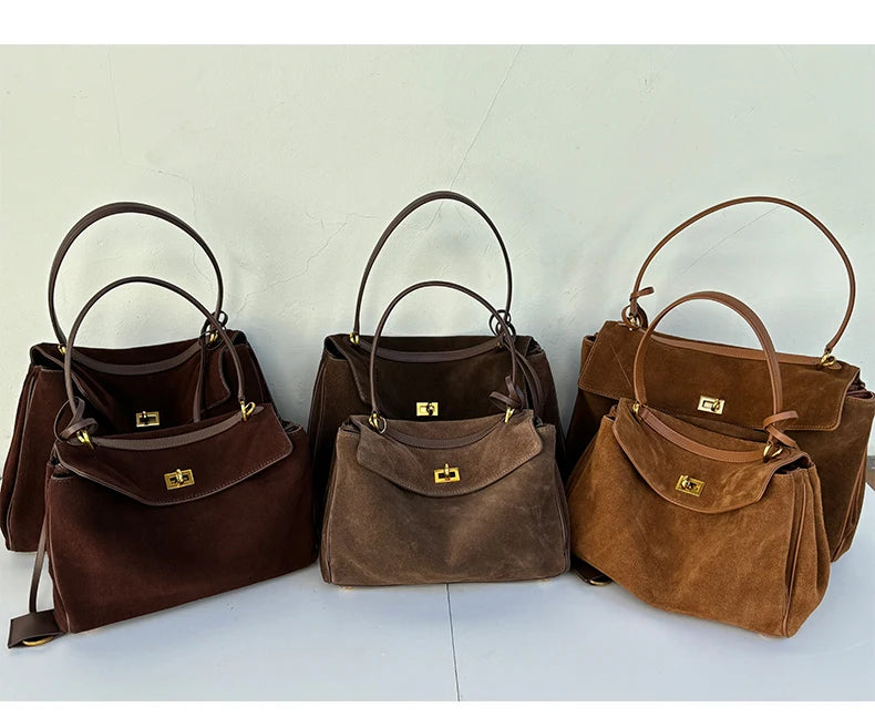 Suede genuine leather Bag