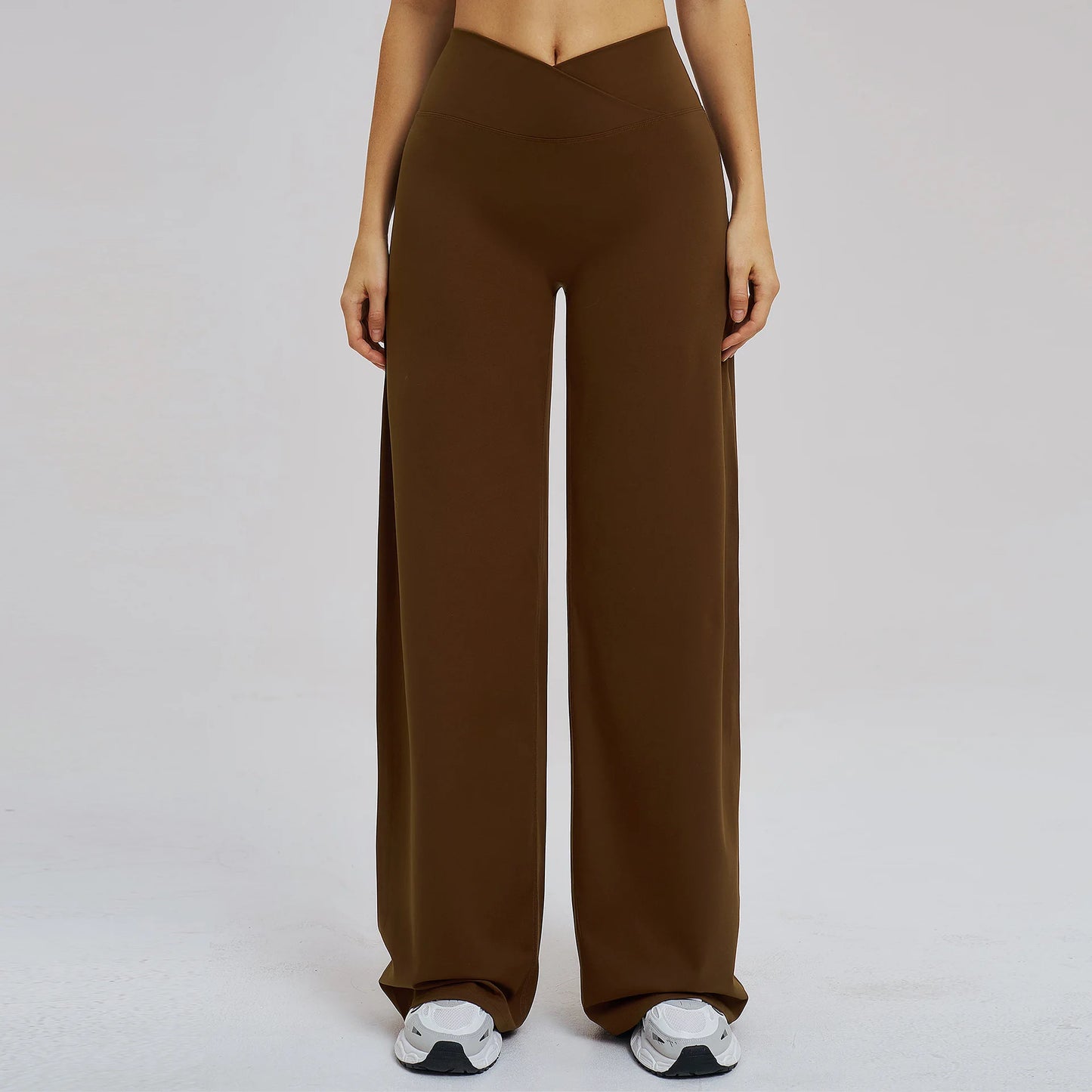 Wide Leg Crossed Waist Yoga Pants