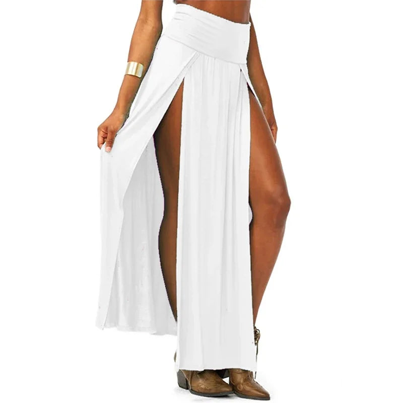 Double Slit Maxi Skirt
