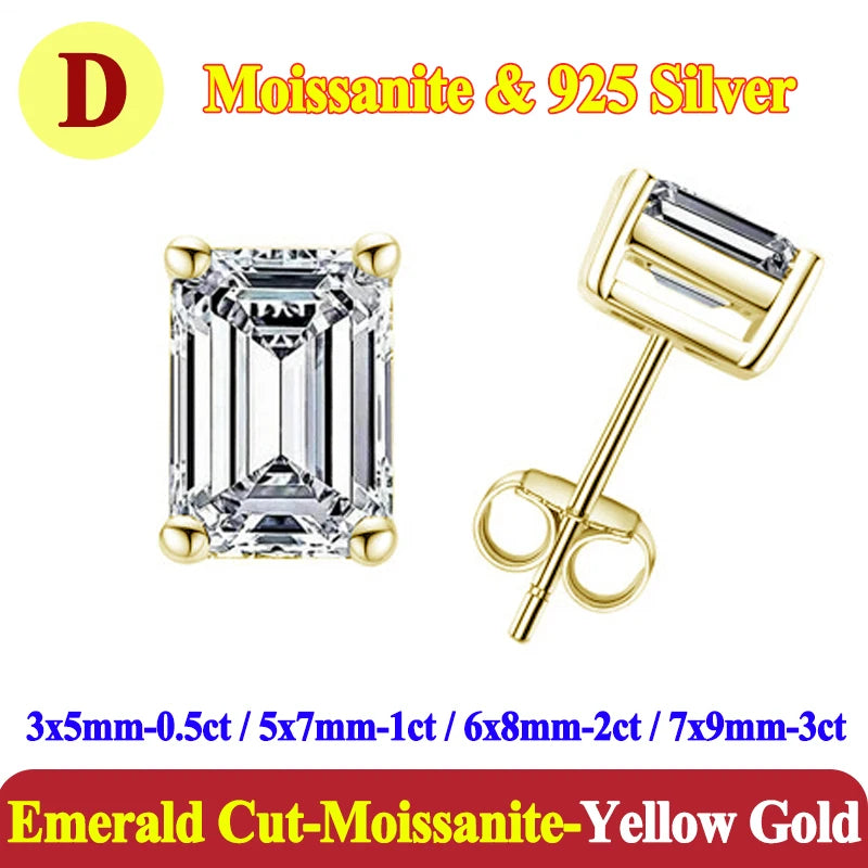 0.5-3 Carat Moissanite Studs