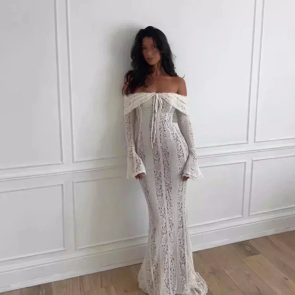 Lace Long Sleeve Maxi Dress or Mini