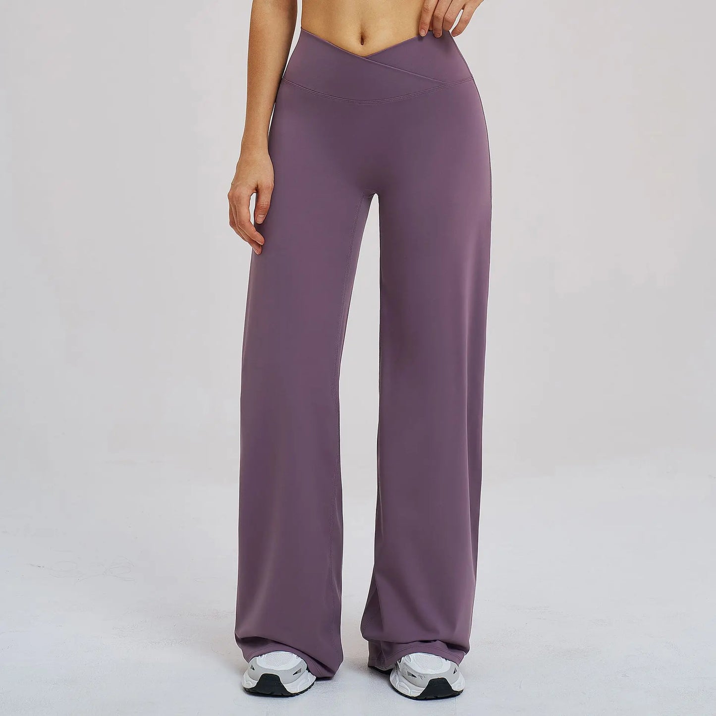 Wide Leg Crossed Waist Yoga Pants