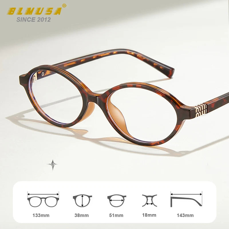 Retro Anti Blue Ray Photochromic Myopia Glasses