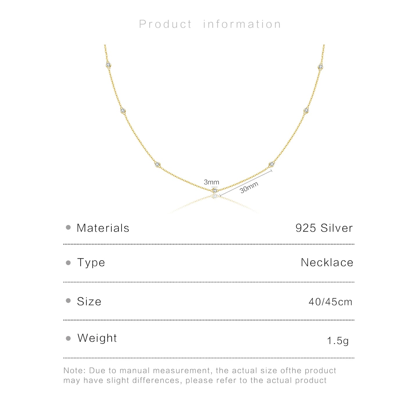 ANDYWEN Sterling Silver Round CZ Charm Choker
