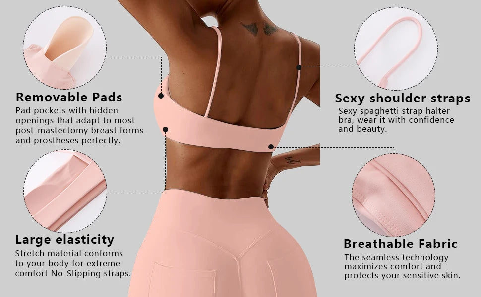Square neck Sports Bra