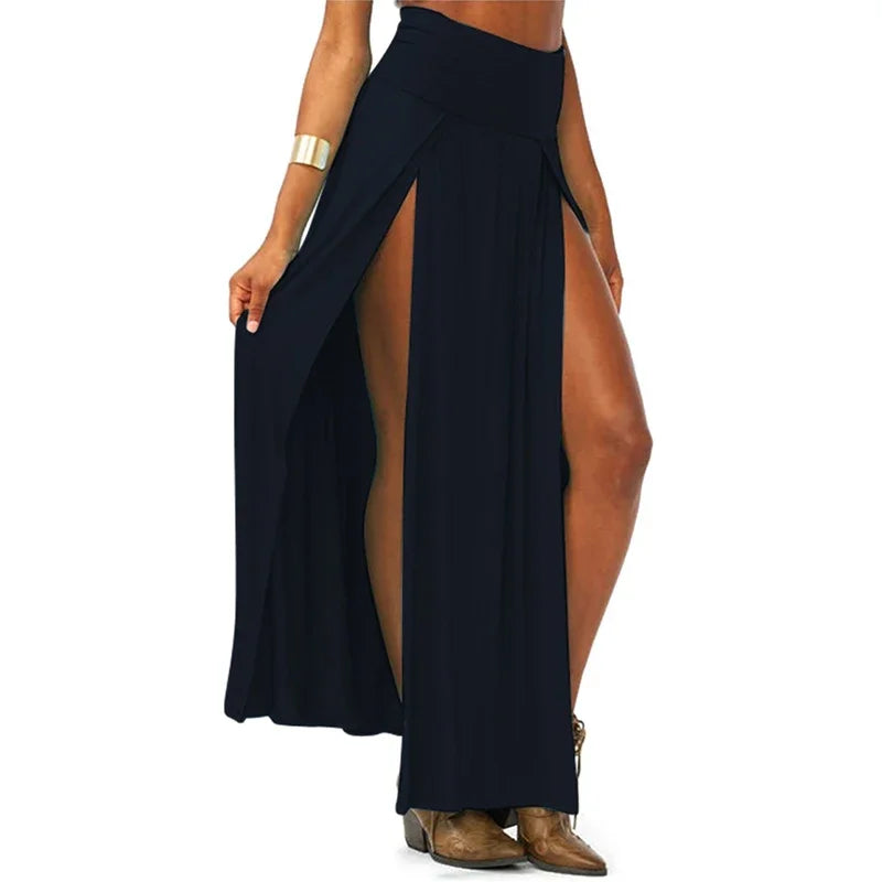Double Slit Maxi Skirt