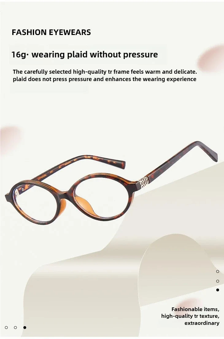 Retro Anti Blue Ray Photochromic Myopia Glasses