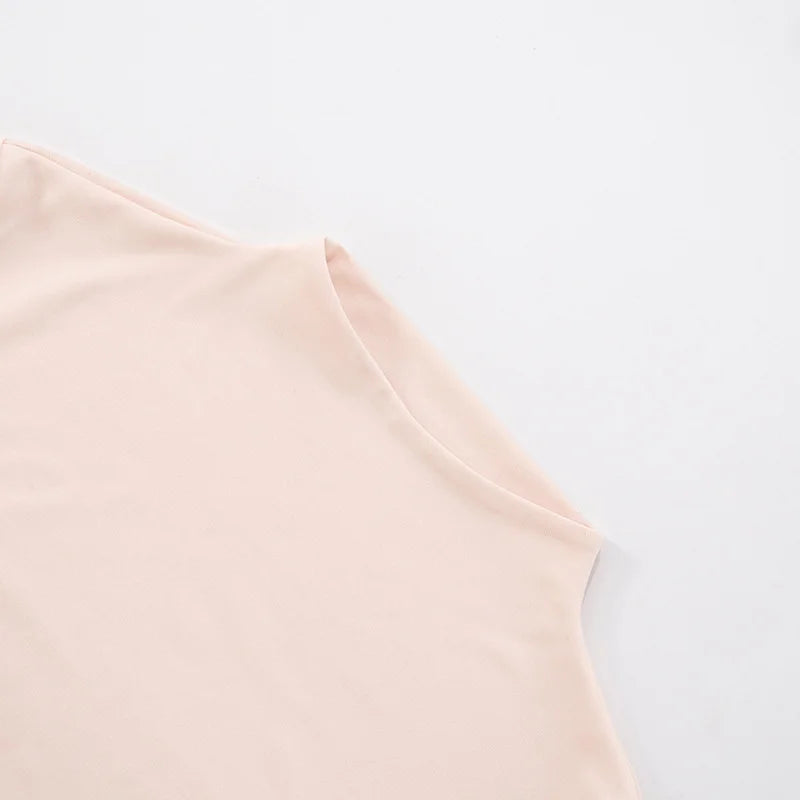 Hollowed Out Short Sleeve Mini