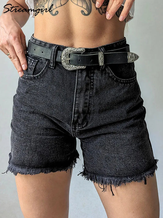 High Waist Casual Loose Jean Shorts