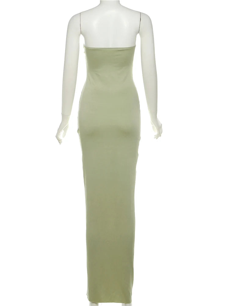 Strapless Ruched Dress