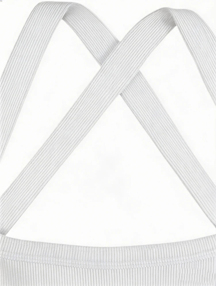Cross Shoulder Crop Top