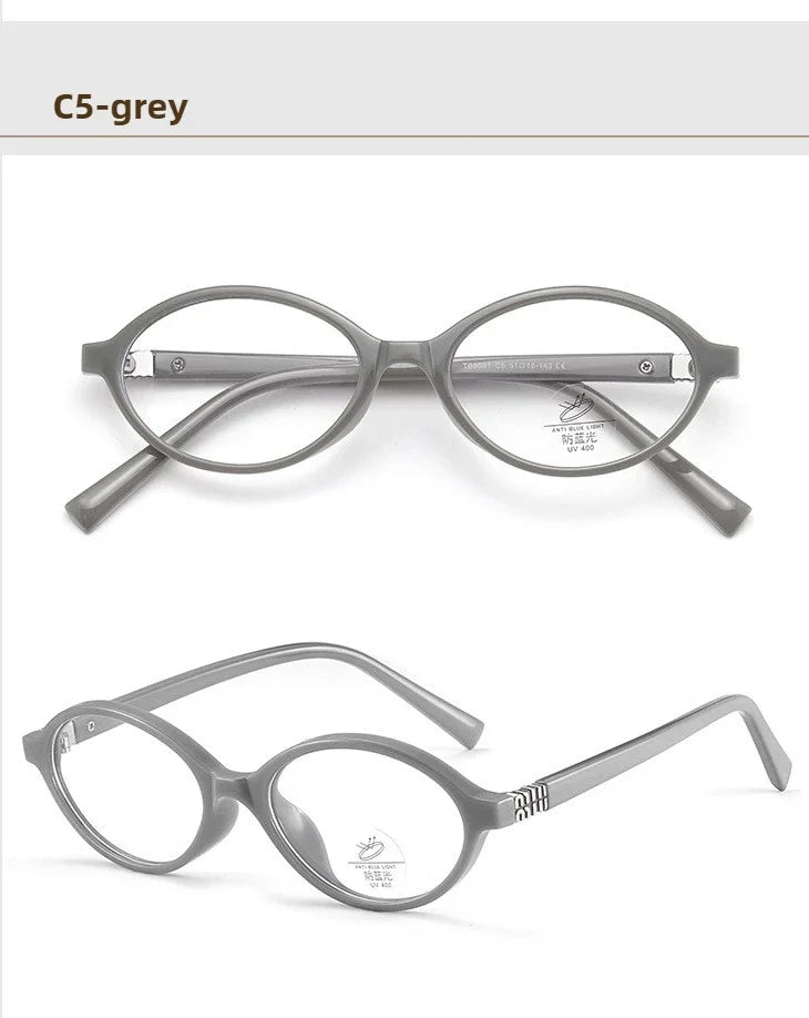 Retro Anti Blue Ray Photochromic Myopia Glasses
