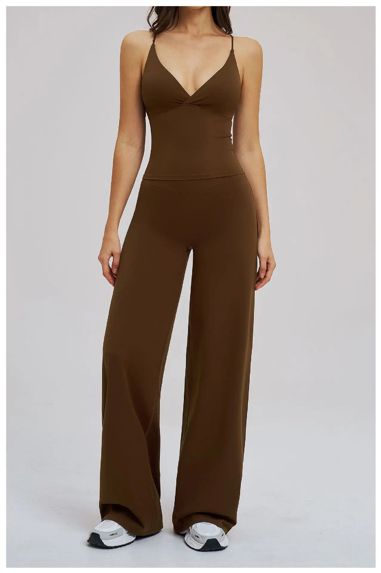 Wide Leg Crossed Waist Yoga Pants