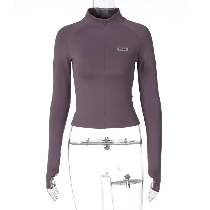 Y2K Zip Long Sleeve