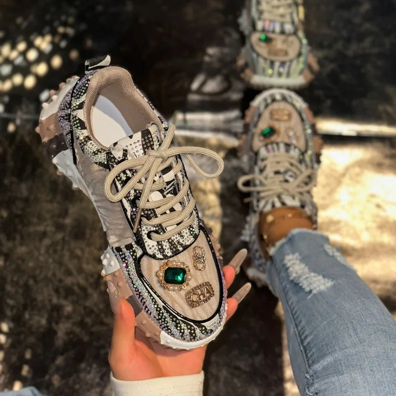 Rhinestone Sneakers