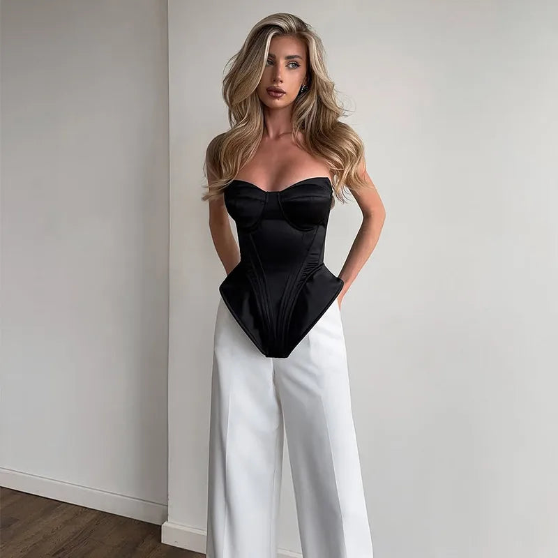 Silk Corset Top