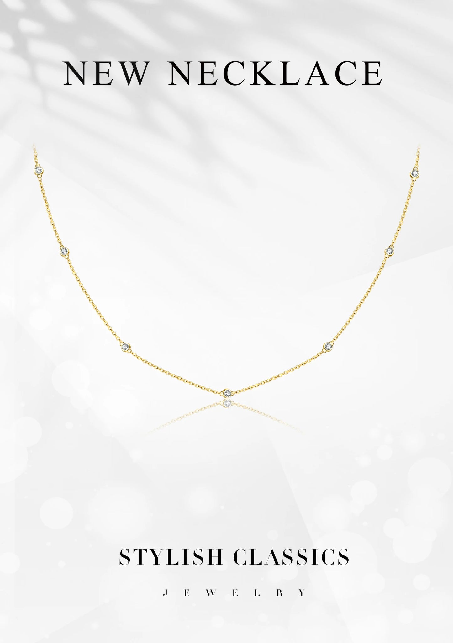 ANDYWEN Sterling Silver Round CZ Charm Choker