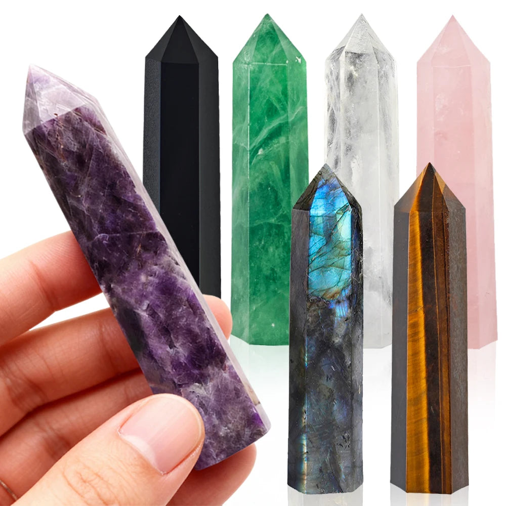 Natural Stone and Crystals Pyramids