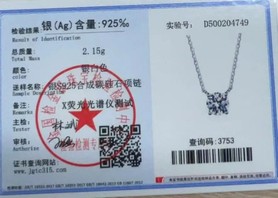 Moissanite Solitaire Pendant