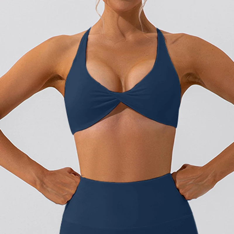 Cross Back Yoga Bra