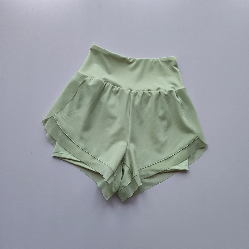 High-Waisted Sports Shorts