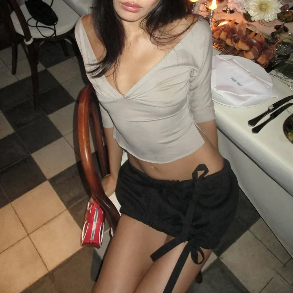 Deep V Quater Sleeve