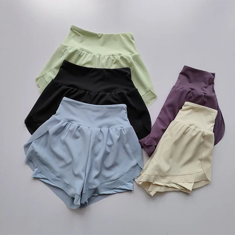 High-Waisted Sports Shorts