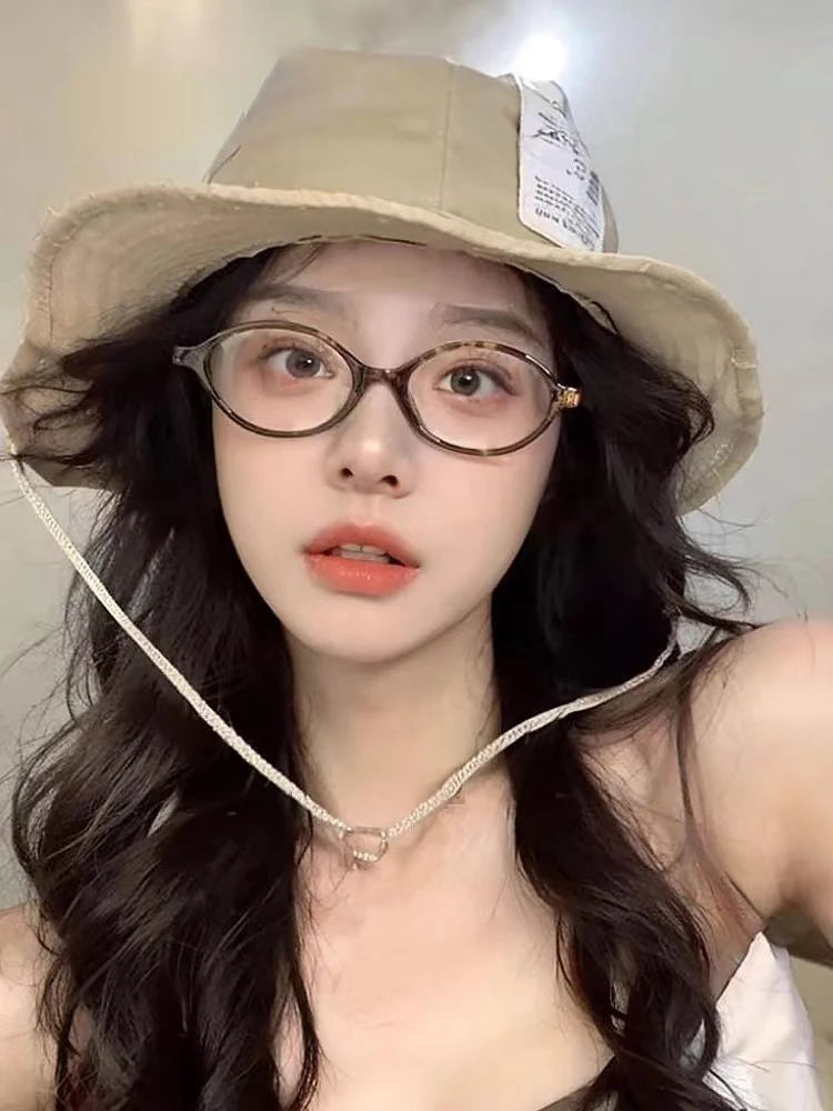 Retro Anti Blue Ray Photochromic Myopia Glasses
