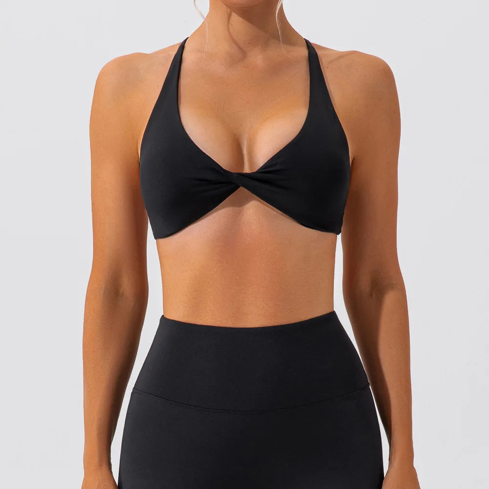 Cross Back Yoga Bra