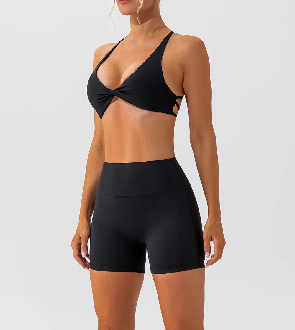 Cross Back Yoga Bra