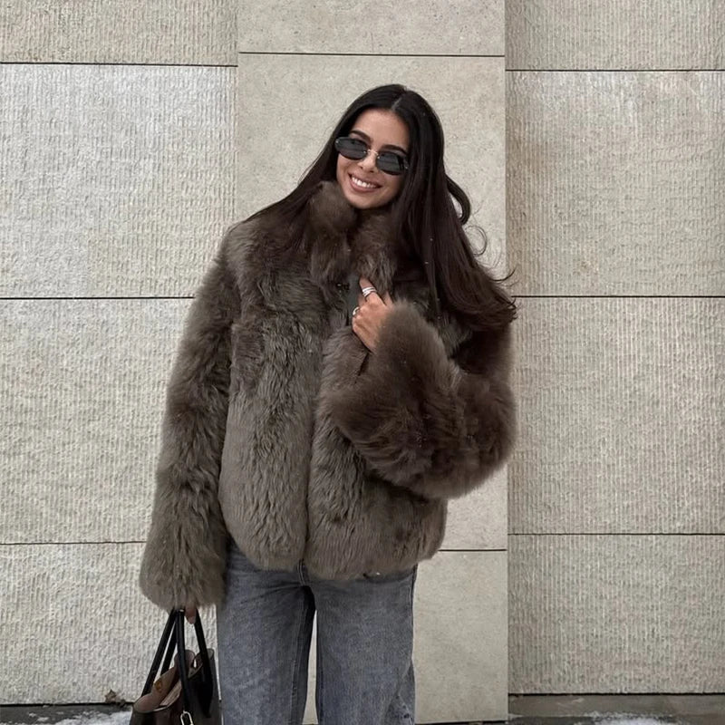 Faux Fur Coat