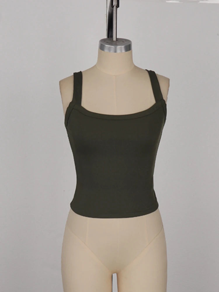 Cross Shoulder Crop Top