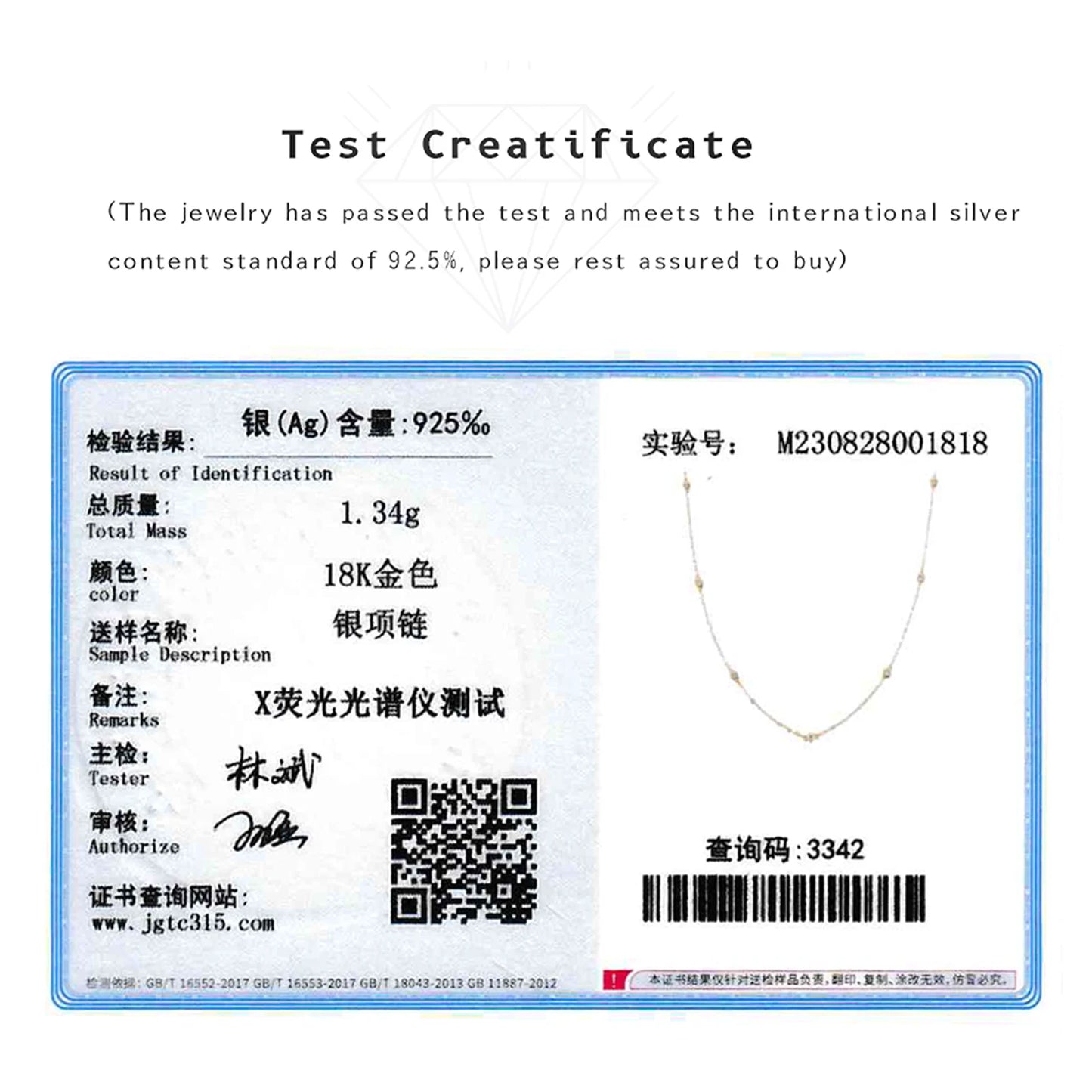 ANDYWEN Sterling Silver Round CZ Charm Choker