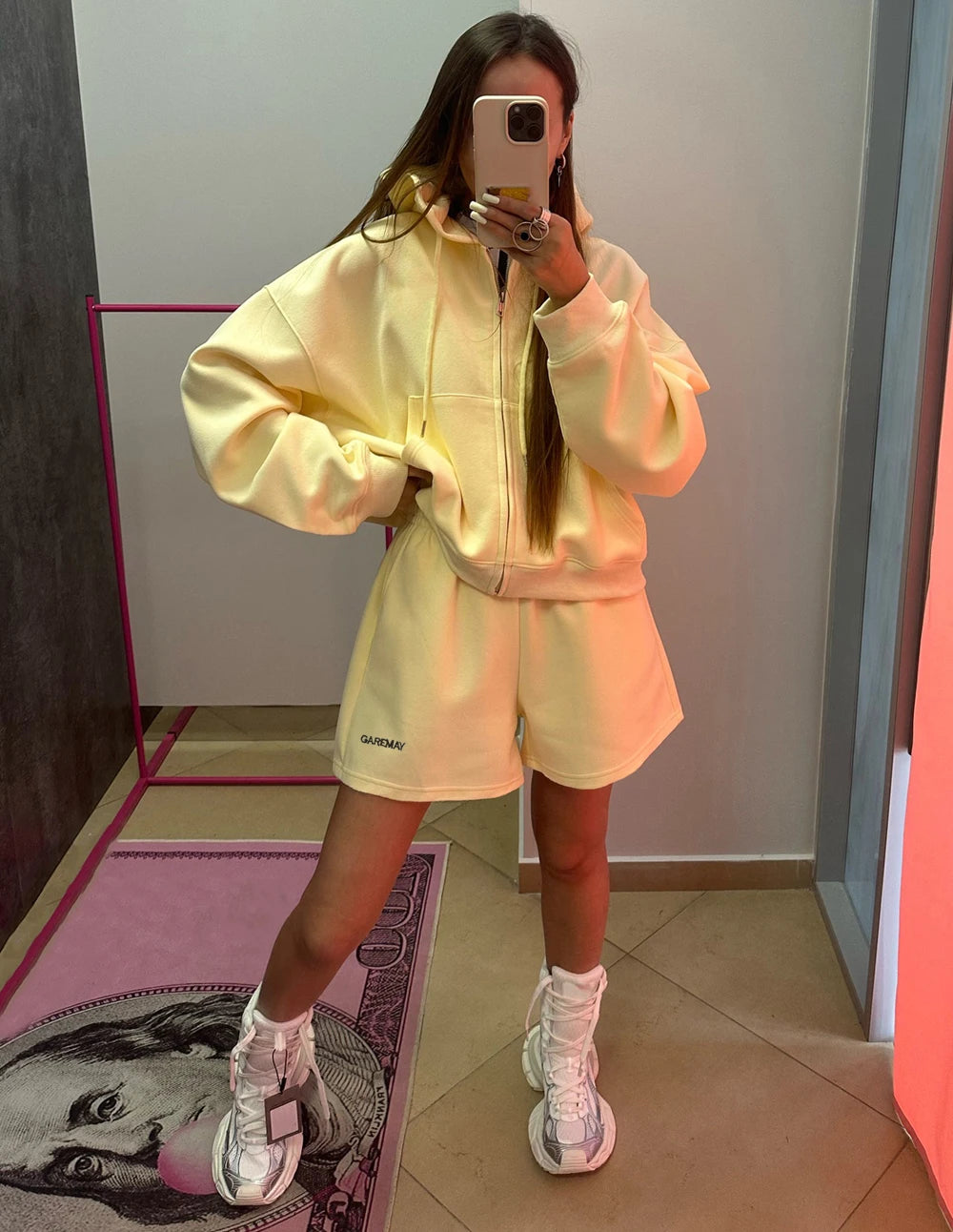Cotton Hoodie & Shorts Set