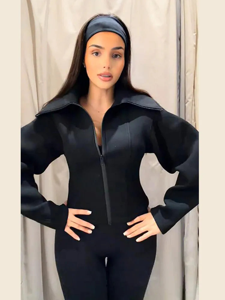 Wide Sleeve Fitted Jacket